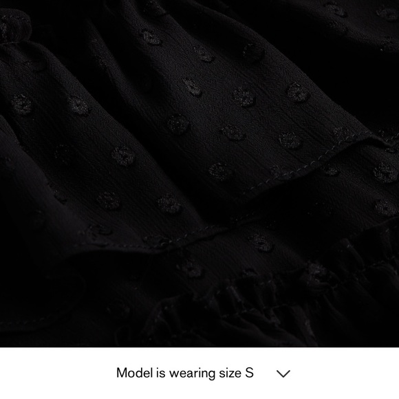 Black Sheer Sleeves Express mini dress - Picture 10 of 11